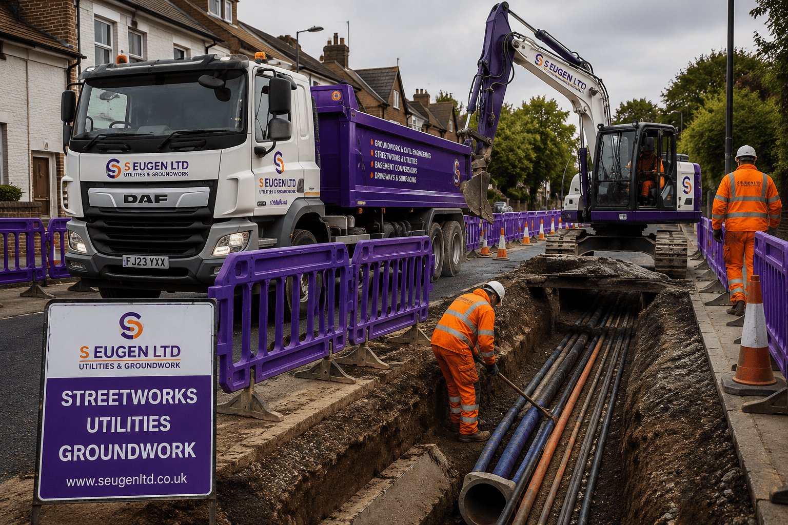 Streetwork utilities groundwork
